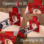 LinkMejor Drill Bracket Stand Drill Guide 35mm 26mm Concealed Hinge Hole Punch Locator Cabinet Hardware Jig For DIY Woodworking Projects