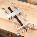 LinkMejor Woodworking Vise MG0-000-0060A Heavy Duty Dual Link Clamp 0-300mm Range Aluminum Alloy Stainless Steel