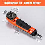 Multifunctional Electric Corner Screwdriver 90 Degree Right Angle High Torque Adjustable Magnetic Bit Holder Ergonomic Handle Compatibility for Lithium Drills