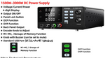 LinkMejor DC Power Supply 450W-1200W 15V 30V 60V 10A-30A with USB communication interface 4-Digit Display Adjustable Regulated Bench Power Supply With OCP OVP