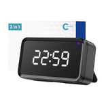 LinkMejor Type-C Plug In Zigbee3.0 Gateway Tuya Smart Hub Remote Control bluetooth Mesh Multi Mode Gateway Time Display Desk Wall Clock Voice Remote Control