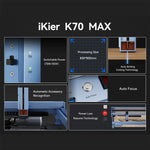 iKier K70 Max 70W Laser Engraver Laser Engraving Machine Large Format 850x800mm Auto Focus Switchable Power 70W 35W High Precision Cutting