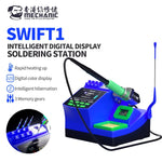 LinkMejor Swift 1 Intelligent Digital Soldering Station 100-480°C Rapid Heating Curve Mode LED Display Supports 210 245 115 Handles Soldering Repair Tool