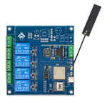 AIR780E 4G Full Netcom Four-Channel Relay Module LTE Cat.1 bis Communication Board Low Power Module Type-C DC7-24V GPIO Control Nano SIM Slot