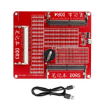 HMT-BT07 Laptop Memory Tester DDR3/DDR4/DDR5 3-In-1 LED Indicator Board Micro-USB 145x125mm 75.5g PCB/Open/Short Check