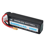 LinkMejor 14.8V 6000mAh 100C 4S Lipo Battery XT60 Plug for RC Drones