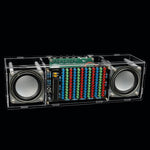 DIY Bluetooth Speaker Kit WK-56-90 LED Music Spectrum 3W Dual Channel MH-M18 Amplifier Acrylic Housing DC5V Soldering Practice Portable Wireless Audio System