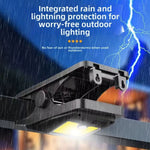 Elfeland Solar LED Clip Light with 360° Illumination, Adjustable Angle & Motion Sensor, 3 Lighting Modes, Waterproof Outdoor Light for Patio, Garden & Camping