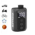 LinkMejor A5S 100 PSI Mini Electric Air Pump Portable Fast Inflation Bike Air Pump with Schrader/Presta Digital Screen Display Road MTB Tire Inflator