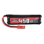 5 PCS ZOP Power 3.8V 450mAh HV 80C 1S LiPo Battery with JST Plug for RC Drone
