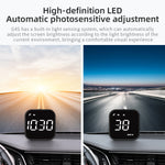 Car HUD Head-up Display Car GPS Universal Multi-function Speedometer Compass HD Smart Display USB Rechargeable