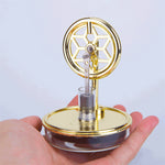 K311 Golden Mini Low Temperature Stirling Engine Model Aluminum Alloy Difference Steam Power Piston Physics Experiment Science Discovery Production Invention Desktop Decorations Collection Toys