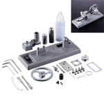 LinkMejor QX6 Mini Hot Air Stirling Engine Model DIY Assembled Kit Physics Experiment Science Education Toys