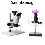 LinkMejor Adjustable 6500K 144 LED Ring Light Illuminator Lamp For Industry Stereo Microscope Lens Camera Magnifier 110V-240V Adapter
