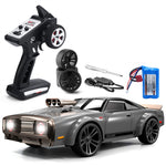 LinkMejor Q142 RTR 1/14 2.4G 4WD Drift RC Car Retro LED Light High Speed Full Proportional Flat On-Road Classic Vehicles Models Toys