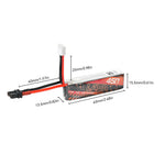 2PCS BETAFPV XT30 LAVA 2S/3S/4S 450mAh 75C Battery for Meteor85/Pavo Pico/Pavo20/Pico FPV Drones