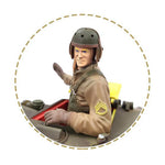 LinkMejor HLC-0003 American Tank Commander Helmet 1938 RC Car Decoration Parts