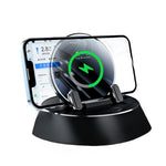 LinkMejor Portable Smart Wireless Charging Dashboard Phone Holder 360 Degree Rotation Auto Lock Stand Universal