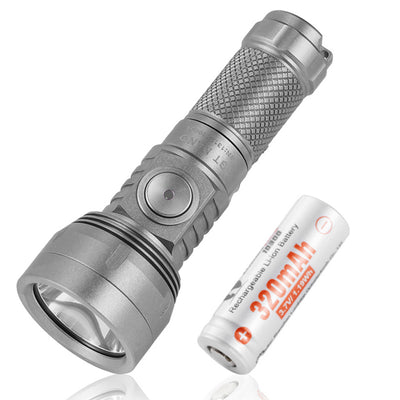 Lumintop GT NANO V3.1 720LM 405M Titanium EDC LED Keychain Flashlight 10300 Li-ion Battery Mini Torch IPX8 Waterproof Type-C USB Rechargeable Portable Camping Light Outdoor EDC Survival Tools