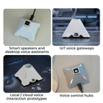 M5Stack Voice Pyramid Smart Speaker Base without M5Atom STM32G030F6P6 ES8311 ES7210 AW87559 Dual Touch Slider RGB LED HY2.0-4P Expansion Base For Atom AtomS3 AtomS3R