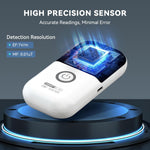 LinkMejor Upgraded EMF Meter Rechargeable Electromagnetic Field Radiation probe with High Precision LCD Display for Home Office Ghost Hunting WiFi 5G Signals 700mAh Battery