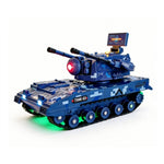 H6222G RTR 1/64 2.4G Mini Alloy RC Tank 360° Rotating Turret Camouflage Paint with Sound Light Effects Support Smartphone App Control Desktop Portable Vehicles Models Toys