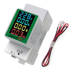 Peacefair® PZEM-008 Din Rail Electricity Digital Power Energy Meter Watt Kwh Wattmeter Monitor Ammeter Voltmeter AC 50-300V 100A