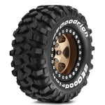 4PCS Redspider 1.9" Wheel Hub 95mm Tires for 1/10 1/12 LC80 MJX H12Y H12Y+ RC Climbing Car Vehicle Models Spare Parts