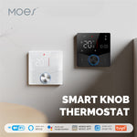LinkMejor Tuya Smart Home WiFi Knob Thermostat for Electric Heating LCD Display Mobile Phone APP Control Touch Screen Remote Controller Via Alexa Google Assistant