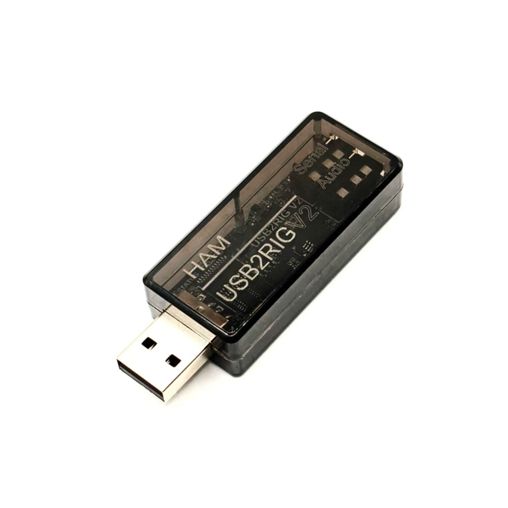USB2RIG V2 USB Audio Serial Adapter for Ham Radio TTL 232 CIV Interface PTT Control FT8 JT65 PSK DP108 Chip 3.3V Output