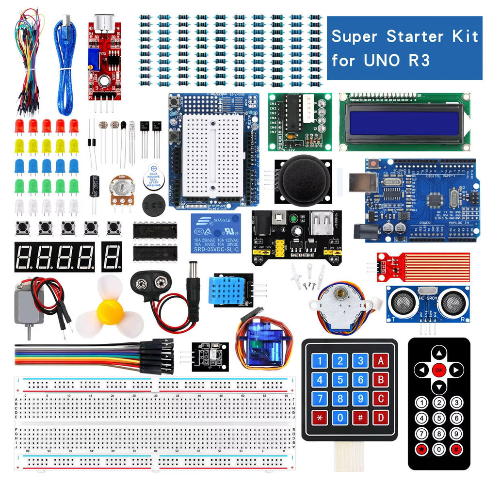 LinkMejor UNOR3 Microcontroller For Starter Kit DIY Electronic Kit Power Module Accessories Development Board