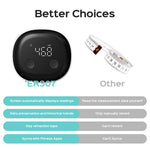 Smart Digital Body Tape Measure bluetooth Rechargeable 1.5m 60inch High Precision 0.1cm App Sync Multiple Users Fitness Weights Loss Muscle Gain Pregnancys Tracking Tools