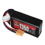 LinkMejor Power 14.8V 1350mAh 150C 4S LiPo Battery XT60 Plug for RC Drone