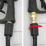 360 Degree M22 Pressure Washer Attachment Reliable Brass Swivel Connector for High Pressure Hose Anti Kink Tool