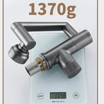 Digital Display 2 Gear Hot Cold Smart Faucet Mounted Wash Sink Hydropower Basin Water Mixer Tap Multifunction Hydropower Basin Faucet