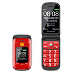 LinkMejor F899 2.4 inch Dual Display 2800mAh FM Vibration SOS Fast Quick Torch Loud Volume Flip Feature Phone