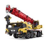 C61081 Static Version 1/20 Engineering Vehicle Truck Crane Technical MOC DIY Toys Building Block Brick Assembly Kit for Children Birthday Gift