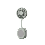 Tevorex 1800mAh Portable Mini Magnetic Phone Fan 4 Speeds Adjustable 360° Bendable TEC Cooling Plate High-Efficiency USB Rechargeable 2-In-1 Handheld Cooling Fan for Indoor Outdoor