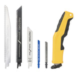 6-in-1 Multifunctional Reciprocating Saw Ergonomic ABS Handle Interchangeable Blades for Wood Metal PVC Cutting Adjustable Length Portable Tool