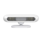 Bladeless Car Fan DC5V 4W 2400mAh Type-C Dual Turbine Adjustable Dashboard Air Circulation Fan