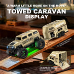 LinkMejor E88 E89 RTR 1/64 2.G RWD Mini RC Car with Suitcase Off-Road Climbing Truck LED Light Two Speed Full Scale Desktop Large Foot Remote Control Vehicles Models Boys Gifts Toys
