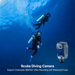 LinkMejor C300 Pocket Action Camera 4K/30FPS 6-Axis GYRO Stabilization 5G WiFi Remote Webcam Sport DV Shooting Cam