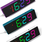 Colorful Digital Clock DIY Kit Colorful Rgb Clock Microcontroller Soldering Exercise Practical Training Production Welding Exercise