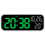 Multifunctional LED Clock 12/24H Digital Wall Alarm Clock LED Temperature Date Display Week Night Mode Table Clock Minimalist