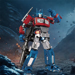LinkMejor JJ9022 2in1 Transformer Robot Mecha Series Building Blocks Commander Truck Deformation Action Robot Puzzle Toys For Adult Gifts