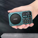 LinkMejor F22 Multimedia Radio Wireless bluetooth Speaker Digital Display HiFi Card Music Loudspeaker FM Radios Support U Disk TF Card Playback
