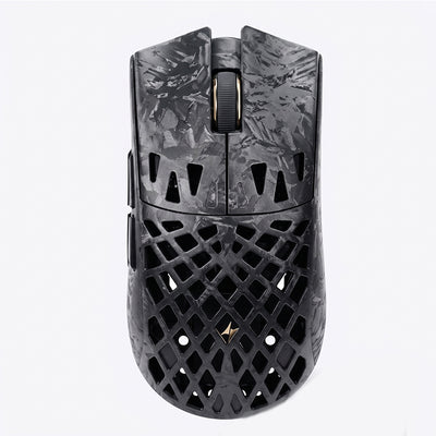 LinkMejor GHOST Wireless Gaming Mouse PAW3950 Ultra 8K Polling Rate 0.163ms Response 48g Lightweight Wireless Gaming Mouse Carbon Fiber Hollow-Out Gamer Mice for PC Laptop Computer