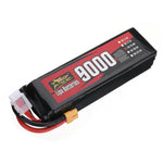 LinkMejor Power 14.8V 9000mAh 100C 4S LiPo Battery XT60 Plug for RC Drone