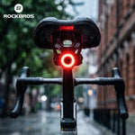 LinkMejor Q1 Ultra RGB Bike Taillight Waterproof Brake Sensing Bike Rear Light 300mAh Battery Type-C Rechargeable Cycling Safe Taillight