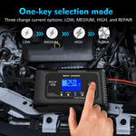 LinkMejor Smart Car Battery Charger 12V 25A 24V 13A Automotive Charger Battery Maintainer Trickle Charger Lead-Aci Lithium LiFePo4 Battery for Car Motorcycle Boat P25
